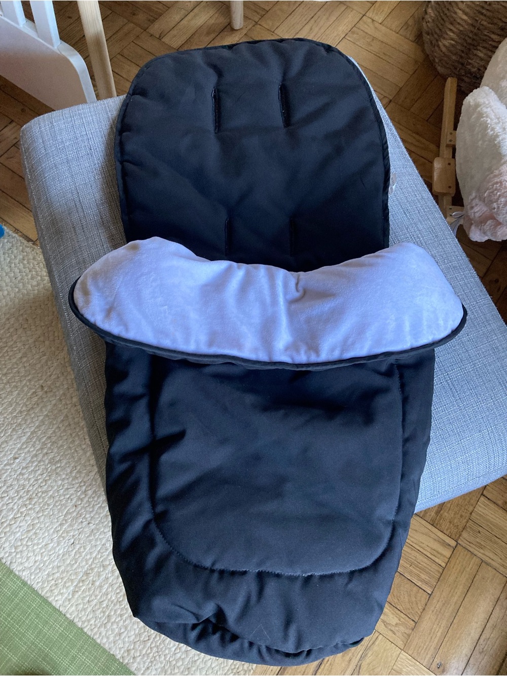 Mockingbird Stroller Blanket/Footmuff - Black